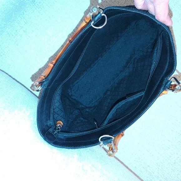 Gucci Diana Bamboo Black Satchel with Accessories - Picture 11 of 16